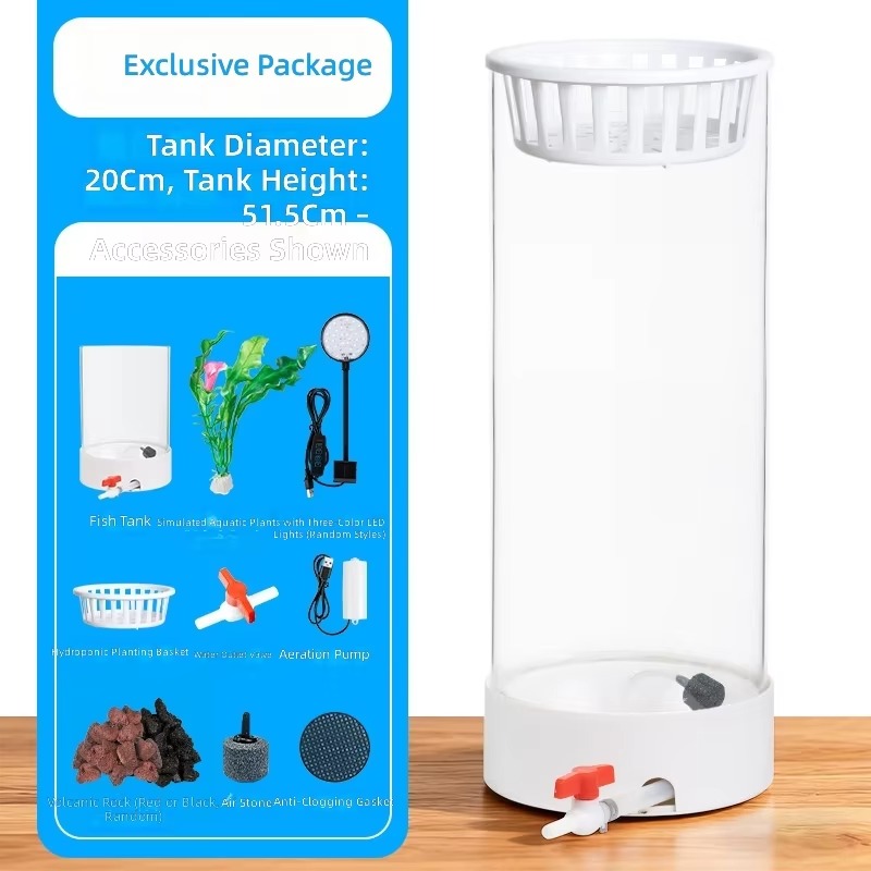 Round Glass 15L Fish Tank Whol - đánh giá và giá Live Plant Aquarium