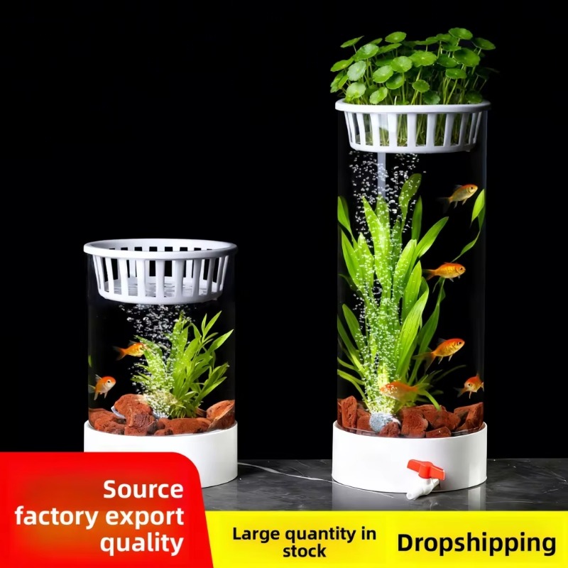 Round Glass 15L Fish Tank Whol - đánh giá và giá Live Plant Aquarium
