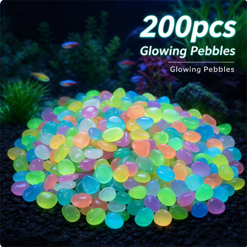 200pcs 1cm glow in dark pebble - đánh giá và giá Plant Aquarium Pot