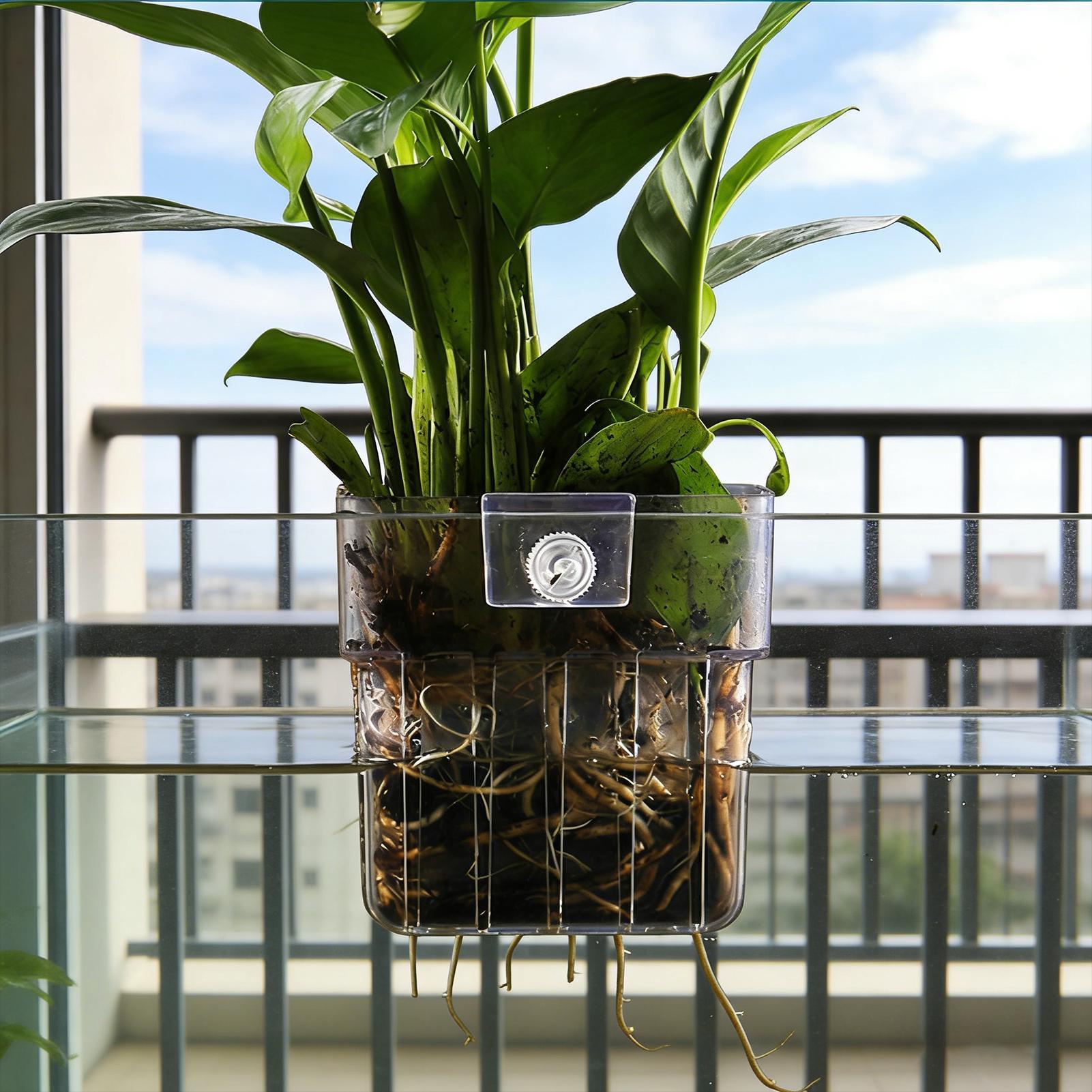 Aquarium Plant Basket Transpar - đánh giá và giá Plant Aquarium Pot
