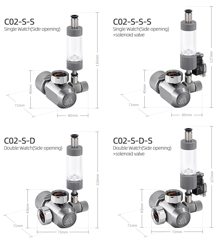 Week Aqua Aquarium Co2 Gas Reg - đánh giá và giá Aquarium Liquid Carbon