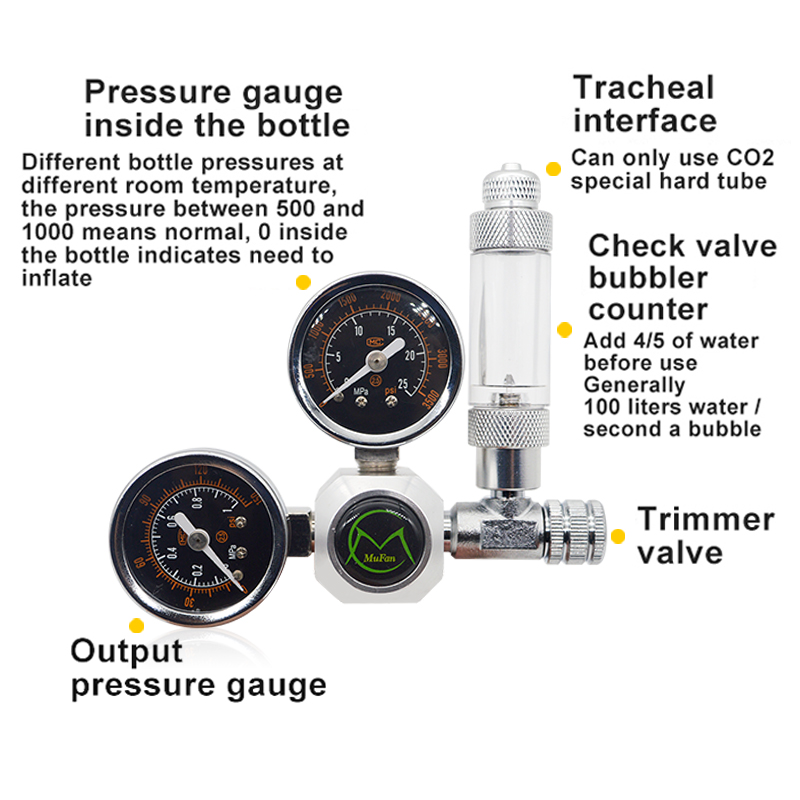 Aquarium CO2 Regulator Magneti - đánh giá và giá Aquarium Liquid Carbon