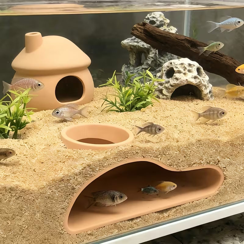 Apcarium Fish Tunnel Hideout | - đánh giá và giá Aquarium Plants Live